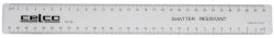 Ruler Celco 30Cm Clear Plastic Shatterproof