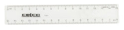 Ruler Celco 15Cm Clear Plastic Tc101