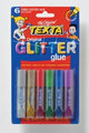 Glitter Glue Texta 5.5Ml Asst Col Pk6