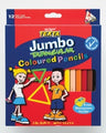 Pencil Coloured Texta Triangular Jumbo 12'S