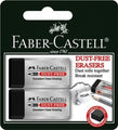 Eraser Faber Dustfree Black Pk2