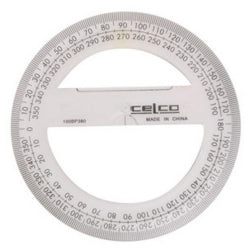 Protractor Celco 10Cm 360 Deg'S Full Circle
