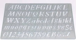 Stencil Celco Ci20 Italic 20Mm