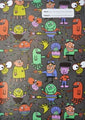Book Jacket Spencil A4 Alien Attack