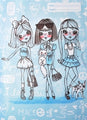 Book Jacket Spencil A4 Fashion Friends