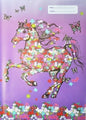 Book Jacket Spencil A4 Flower Horse