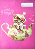 Book Jacket Spencil A4 Teapot Cat