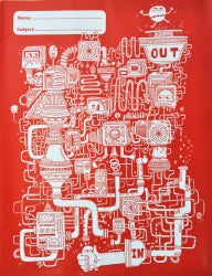 Book Jacket Spencil Scrapbook Red Maze
