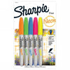 Marker Sharpie Permanent Fine Neon Fluro Pk5