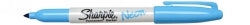 Marker Sharpie Permanent Fine Neon Fluro Blue