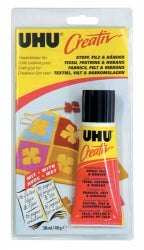 Glue Uhu Creativ Fabrics Felt & Ribbon 38Ml