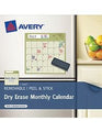Calendar Sheet Avery Monthly Preprinted Green