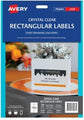 Label Avery Events & Branding L7137 Rectangle Clear 10 Up 96X50.8Mm Pk10