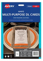 Label Avery Events & Branding C32296 M/Purpose Card Dl 3 Up 210X99Mm Pk10