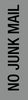 Sign Apli S/Adh Pk1 No Junk Mail Silver