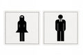 Sign Apli S/Adh Pk2 Male/Female Symbols Black/White