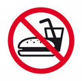 Sign Apli S/Adh Pk1 No Eating