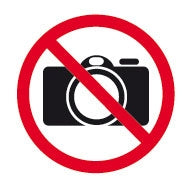 Sign Apli S/Adh Pk1 No Photography