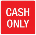 Sign Apli S/Adh Pk1 Cash Only