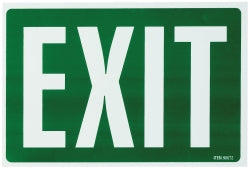 Sign Headline 203X305Mm Exit Green/White