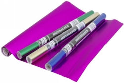 Book Covering Contact S/Adhesive 1Mx450Mm 50 Micron Metallics