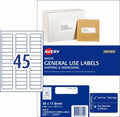 Label Avery Copier/Laser L7156Gu 58X17.8 45Up Pk100