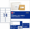 Label Avery Copier/Laser L7163Gu 99.1X38.1 14Up Bx100