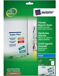 Sign Inkjet Avery Magnetic 1Up 210X297Mm Pk5