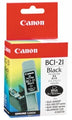 Inkjet Cart Canon Bci-21Bk Black Tank