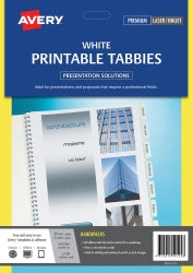 Divider Tabbies Avery Printable L7431 48 Tabs White