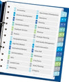 Dividers Avery A4 L7411-Az Readyindex A-Z