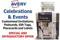 Celebrations And Events Avery Deal Incl Bonus Stock