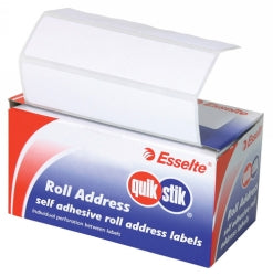 Label Quik Stik Disp 63X36 Roll Address