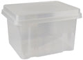 Storage Box Italplast 32L Clear Base/Clear Lid