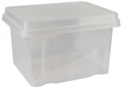 Storage Box Italplast 32L Clear Base/Clear Lid