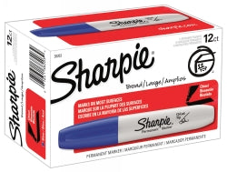 Marker Sharpie Chisel Permanent Blue