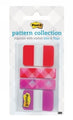 Tabs/Flags Combo Post-It 25Mm/12Mm 686-Rv-Plaid Gingham Red/Violet Pk62