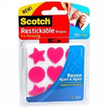 Tape Mounting Scotch 22.22X22.22Mm R100Cs Restickable Shapes