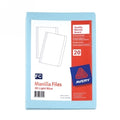 Manilla Folder Avery F/C Light Blue Pk20
