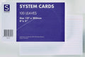 System Cards Sovereign 8X5 Ruled White Pk100