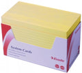 Esselte System Cards 6X4 Yellow