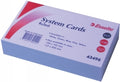 Esselte System Cards 5X3 Blue