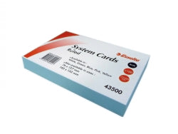 Esselte System Cards 8X5 Blue