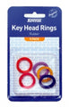 Key Head Identification Rings Kevron Assorted Colours