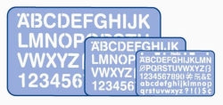 Stencil Helix Lettering 5Mm