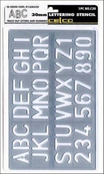 Stencil Celco C30 Lettering 30Mm
