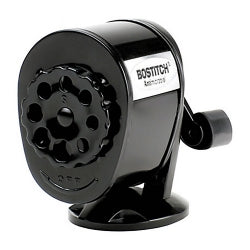 Pencil Sharpener Bostitch Antimicrobial Manual Black