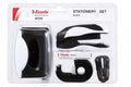 Stationery Desk Set Esselte Wow 5 Piece Black