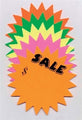 Sign Fluro Stars Sale Medium 135Mm Pk20