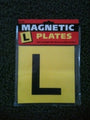 Plate L Magnetic Black L Yellow Background